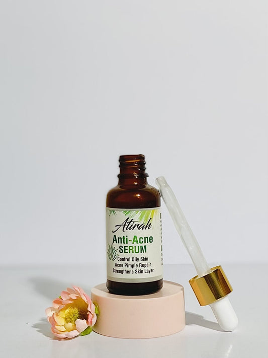 Anti Acne Serum | Tea Tree Oil, Salicylic Acid & Vitamin C &  E | Atirah Beauty